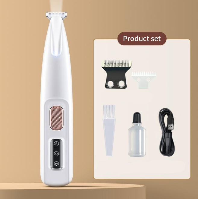 UZ Pet LED Paw Trimmer - Waterproof & Precision Shaver