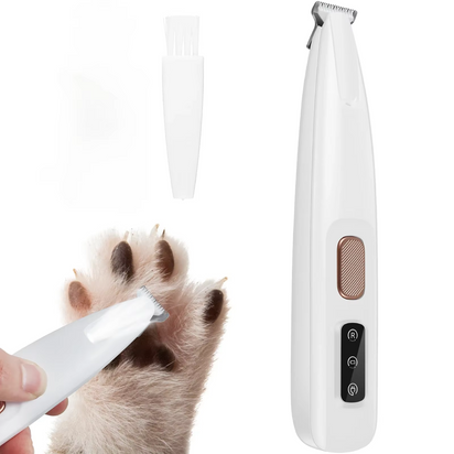 UZ Pet LED Paw Trimmer - Waterproof & Precision Shaver