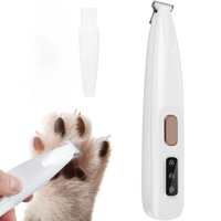 UZ Pet LED Paw Trimmer - Waterproof & Precision Shaver