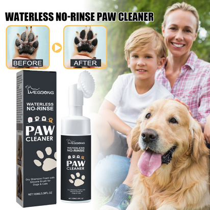 UZ Pet No-Rinse Paw Foam - Soothing Cleanser & Moisturizer