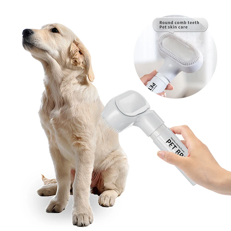 UZ Pet All-in-One Waterless Bath Brush with Foam