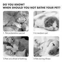 UZ Pet All-in-One Waterless Bath Brush with Foam