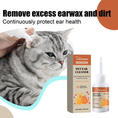 UZ Pet Anti-Mite Ear Drops - Deodorizing Cleaner for Dogs & Cats