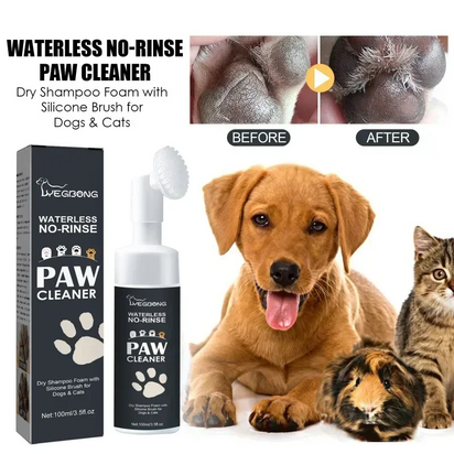 UZ Pet No-Rinse Paw Foam - Soothing Cleanser & Moisturizer