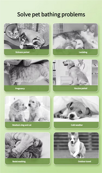 UZ Pet No-Rinse Bath Gloves - Disposable & Deodorizing